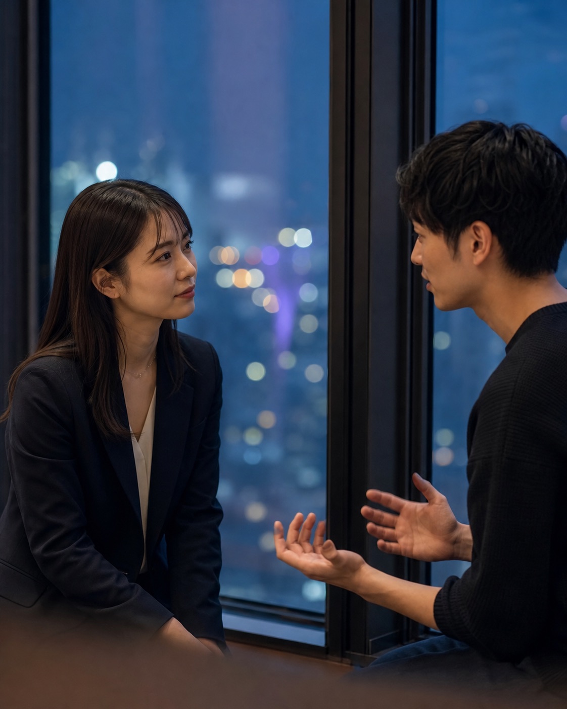 イベント後にキャリアについて率直に語り合う若手社会人